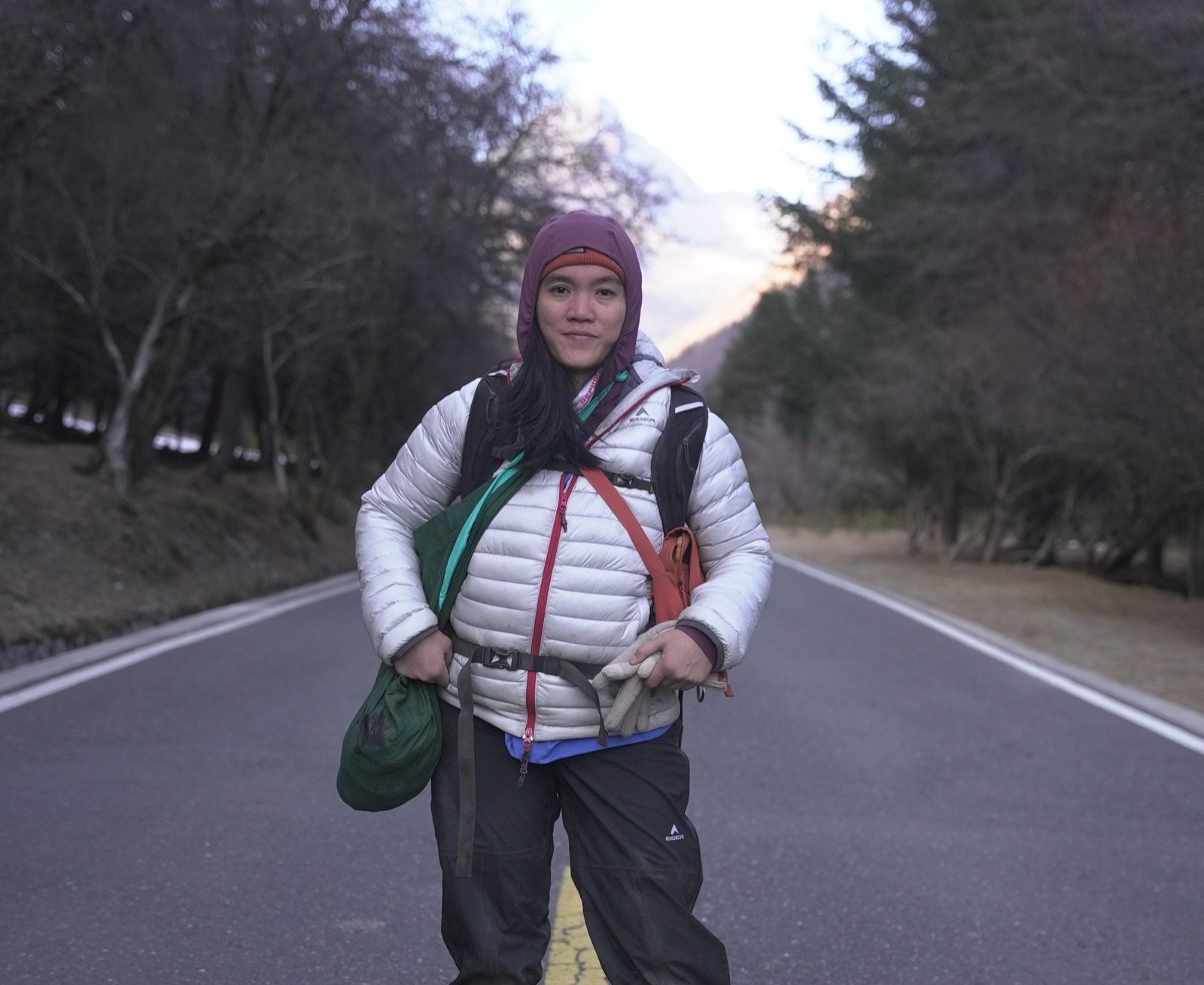Deedee Inkiriwang in the mountains